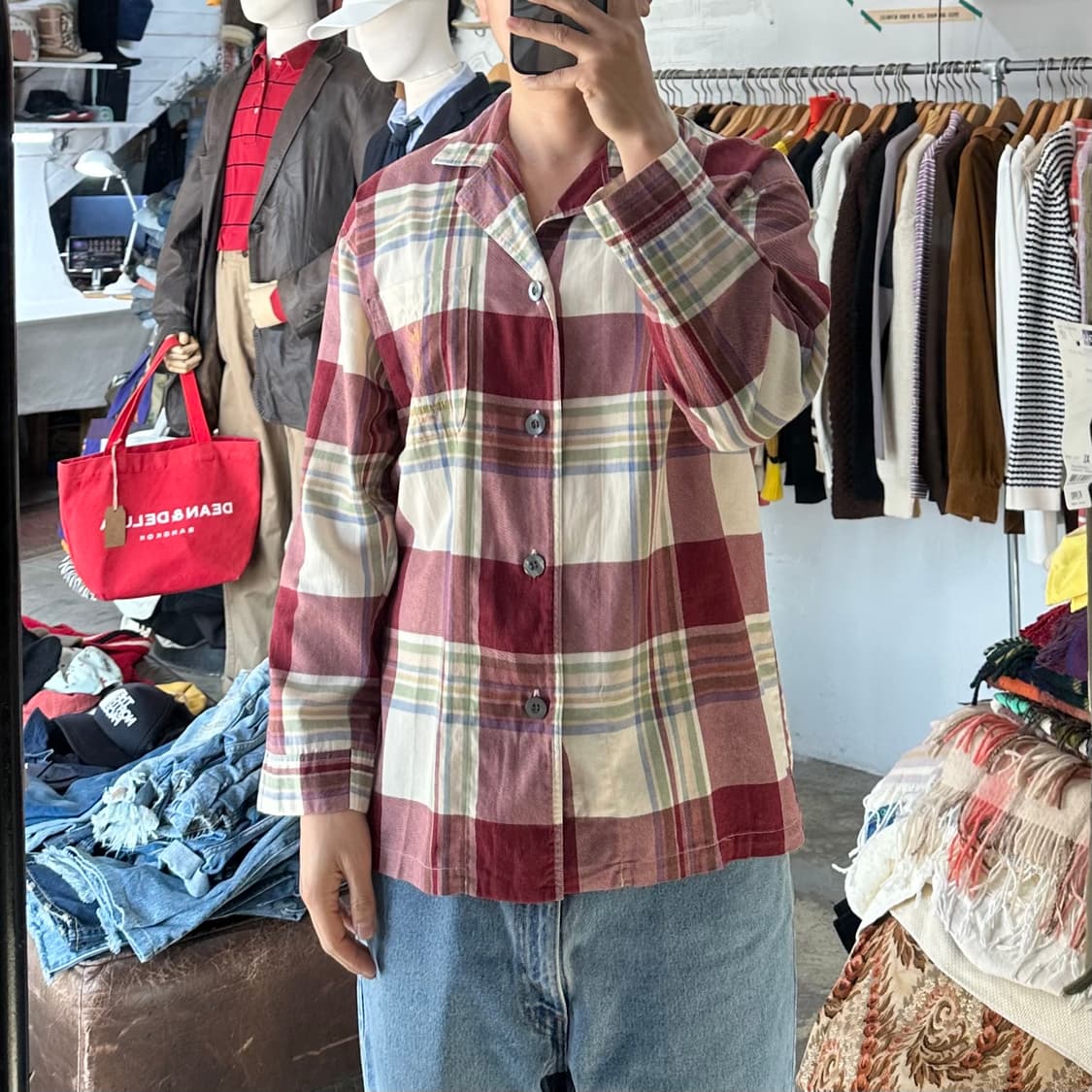 (착용컷) PIERRE BALMAIN 체크 파자마 셔츠 (남성용 100) 상품이미지3