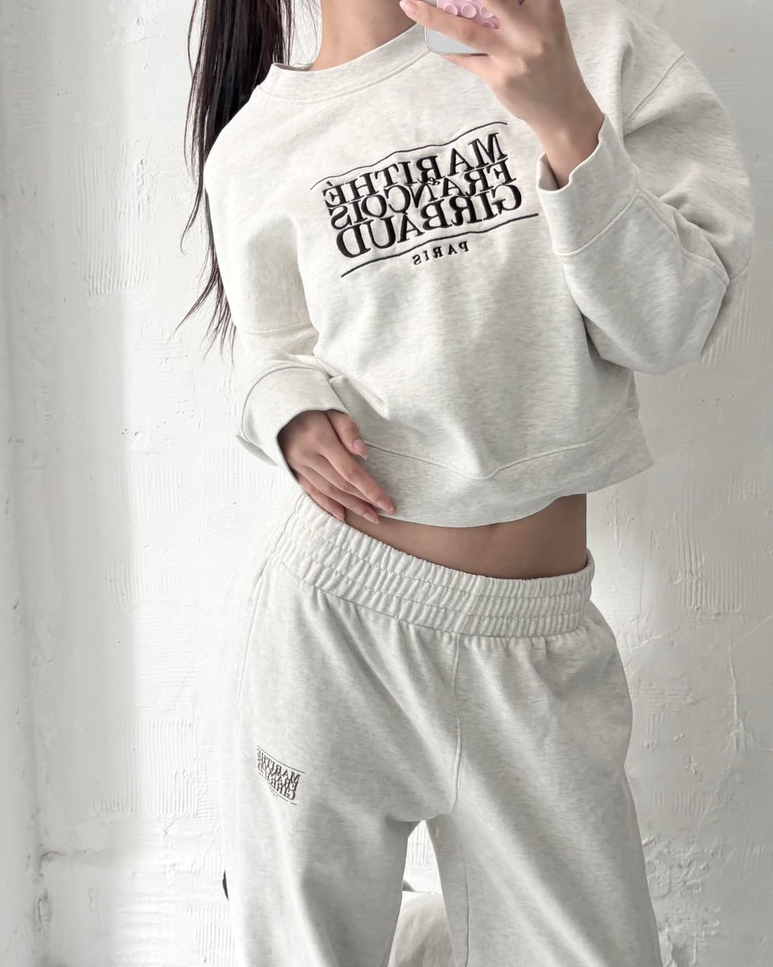 Marithe 마리떼 프랑소와 저버 멜란지그레이 트레이닝 셋업 상품이미지2