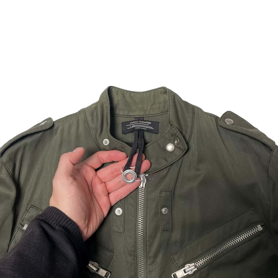 Marco tagliaferri 대각 포켓 집업 자켓 (italy) 상품이미지9