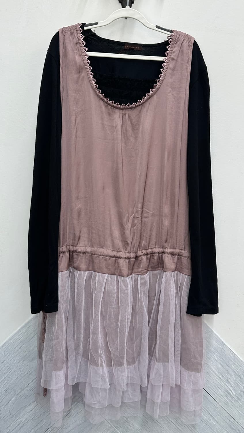 🖤쿠로미 레이스 히메갸루 코디세트🖤 지뢰계 원피스 레이어드 크로셰 상품이미지4