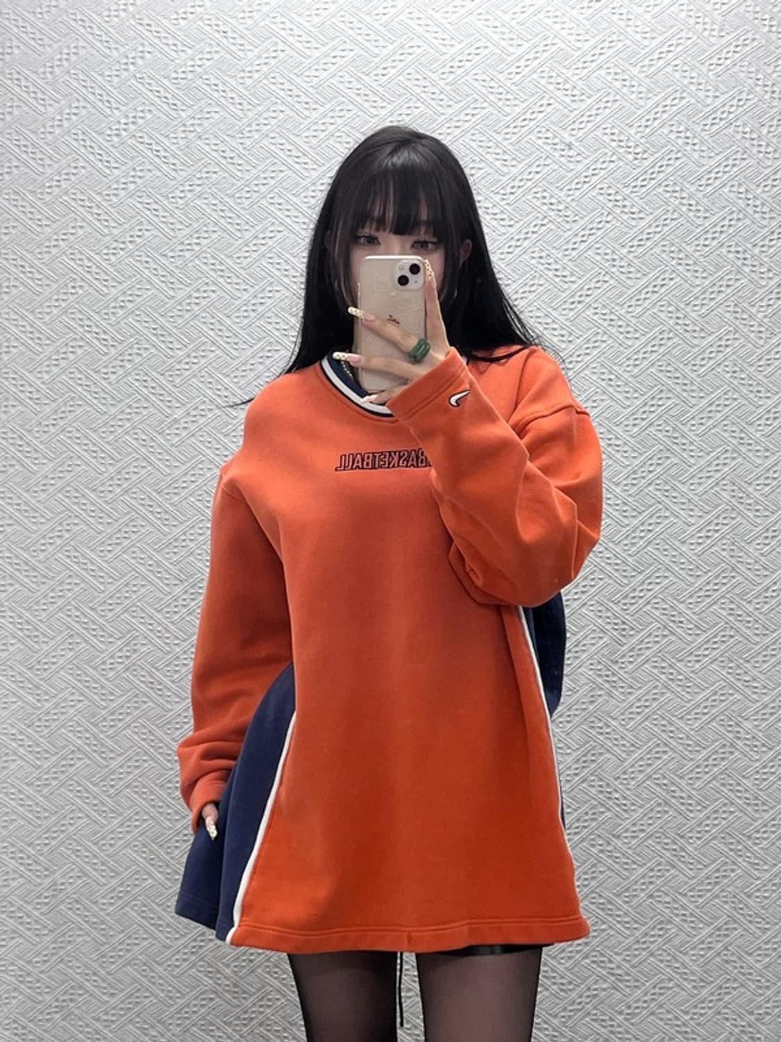 나이키 올드스쿨 레트로 90's 베스킷볼 오렌지 맨투맨 XL C10053 상품이미지1