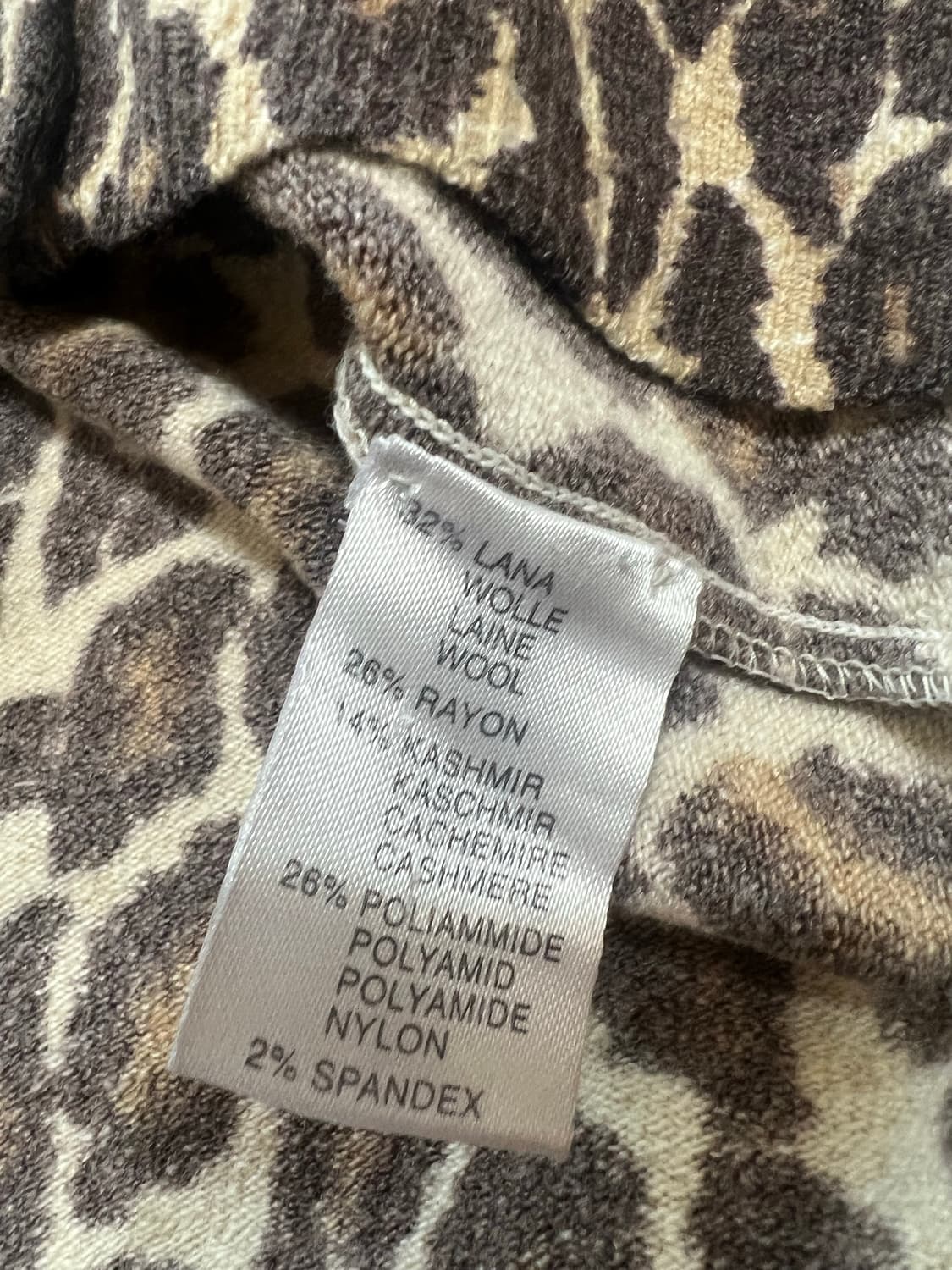 레오파트 빈티지 큐빅 퍼 가디건 상품이미지5