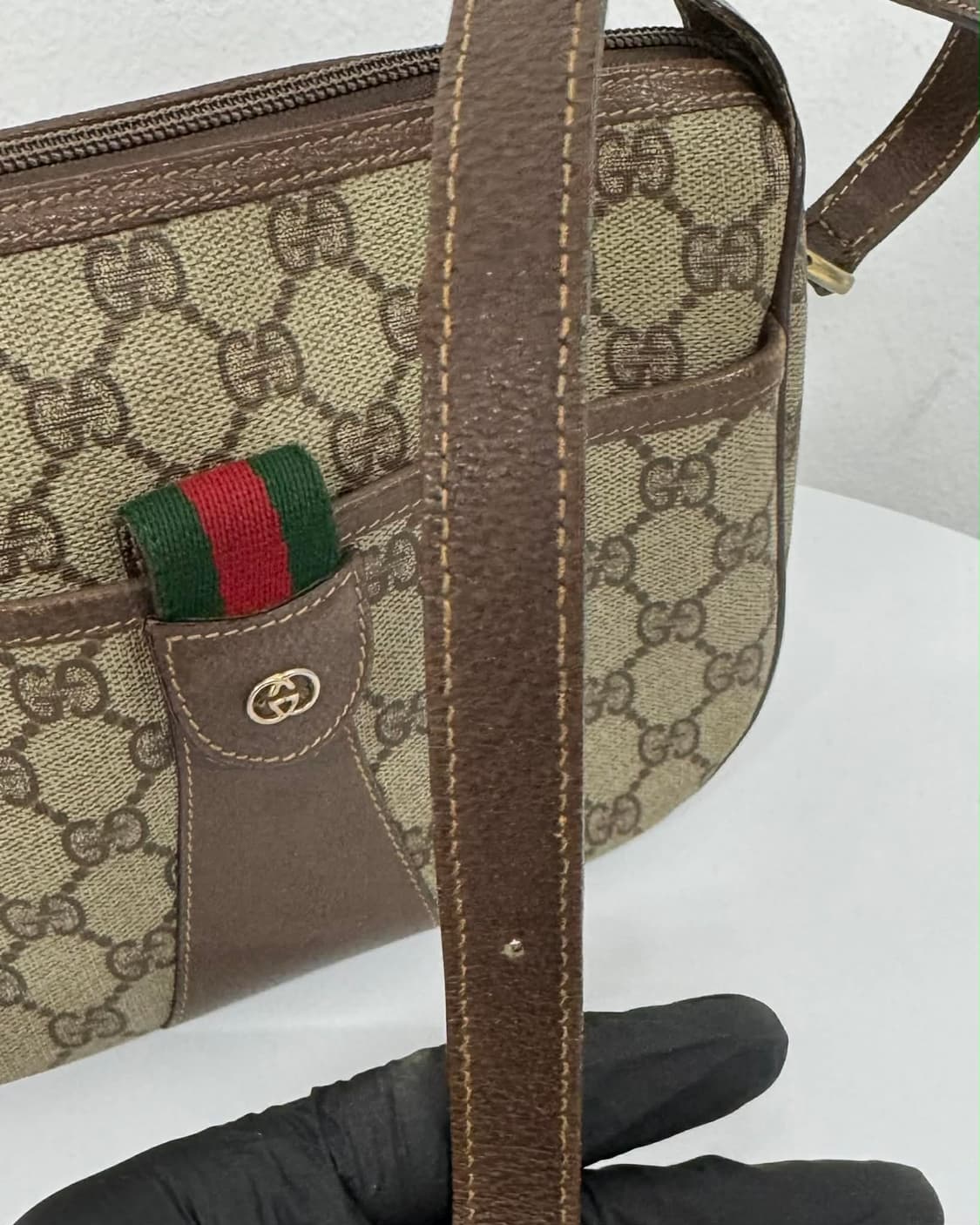 구찌 빈티지 GG 캔버스 숄더 크로스백 상품이미지8