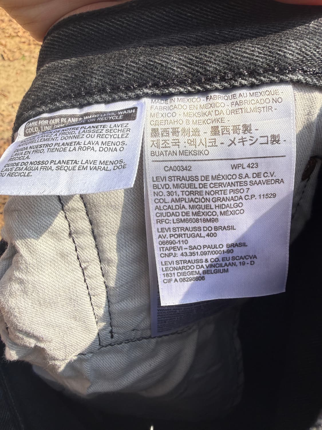 리바이스 501 흑청 33/32 상품이미지4