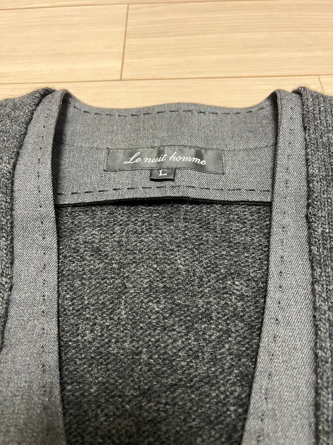 Le nuit homme 캐시미어 울 가디건 / 차콜그레이 / L 상품이미지8
