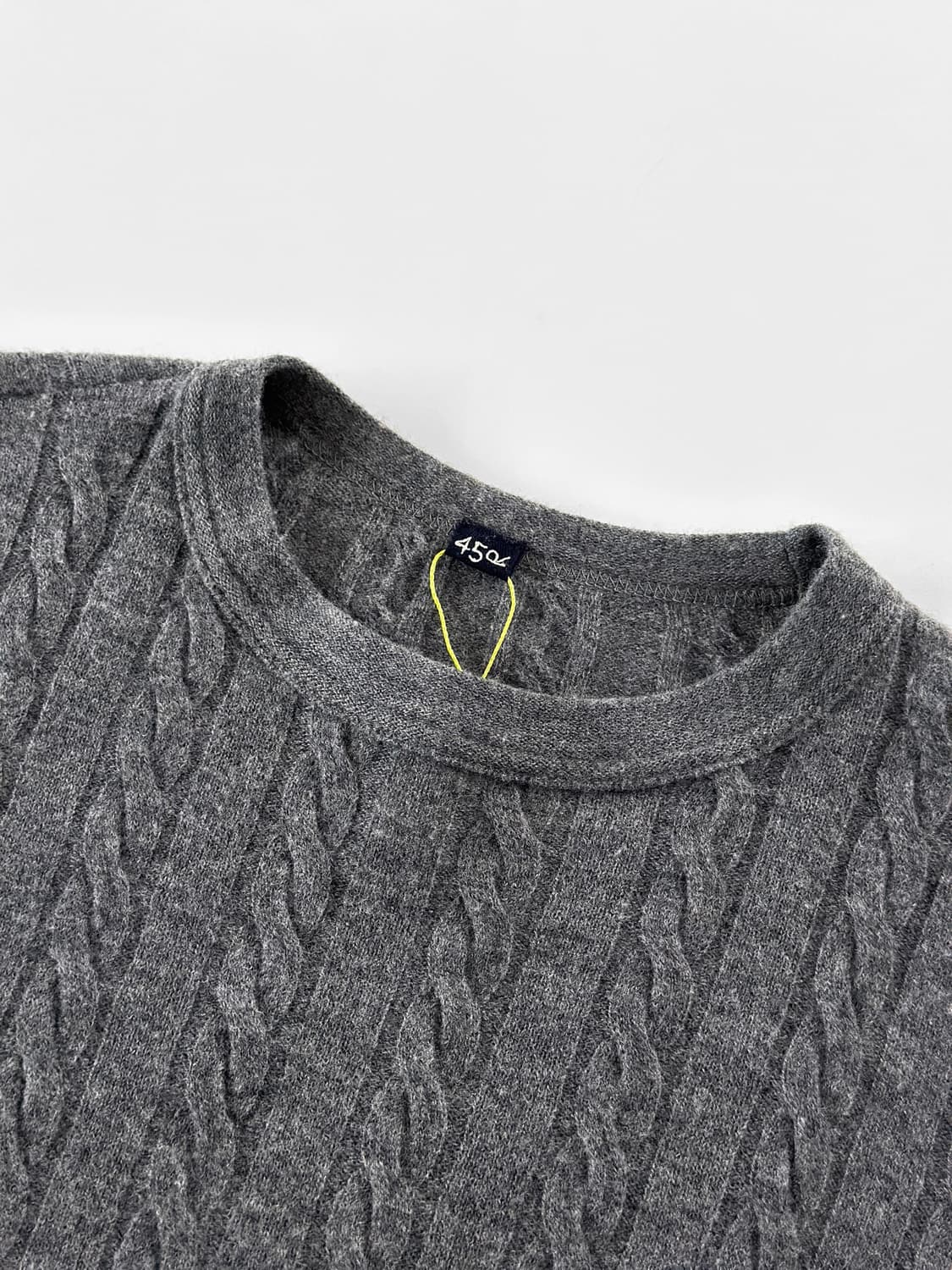 45rpm 울 케이블 니트 크루넥 스웨터 상품이미지5