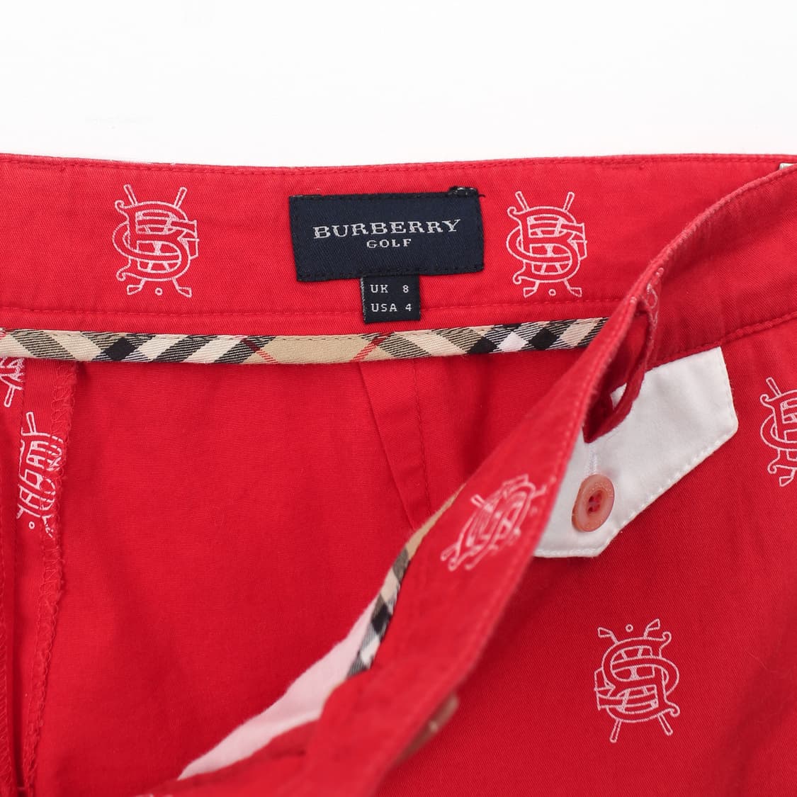 버버리 Burberry 빈티지 레드 5부 카프리 팬츠 상품이미지6