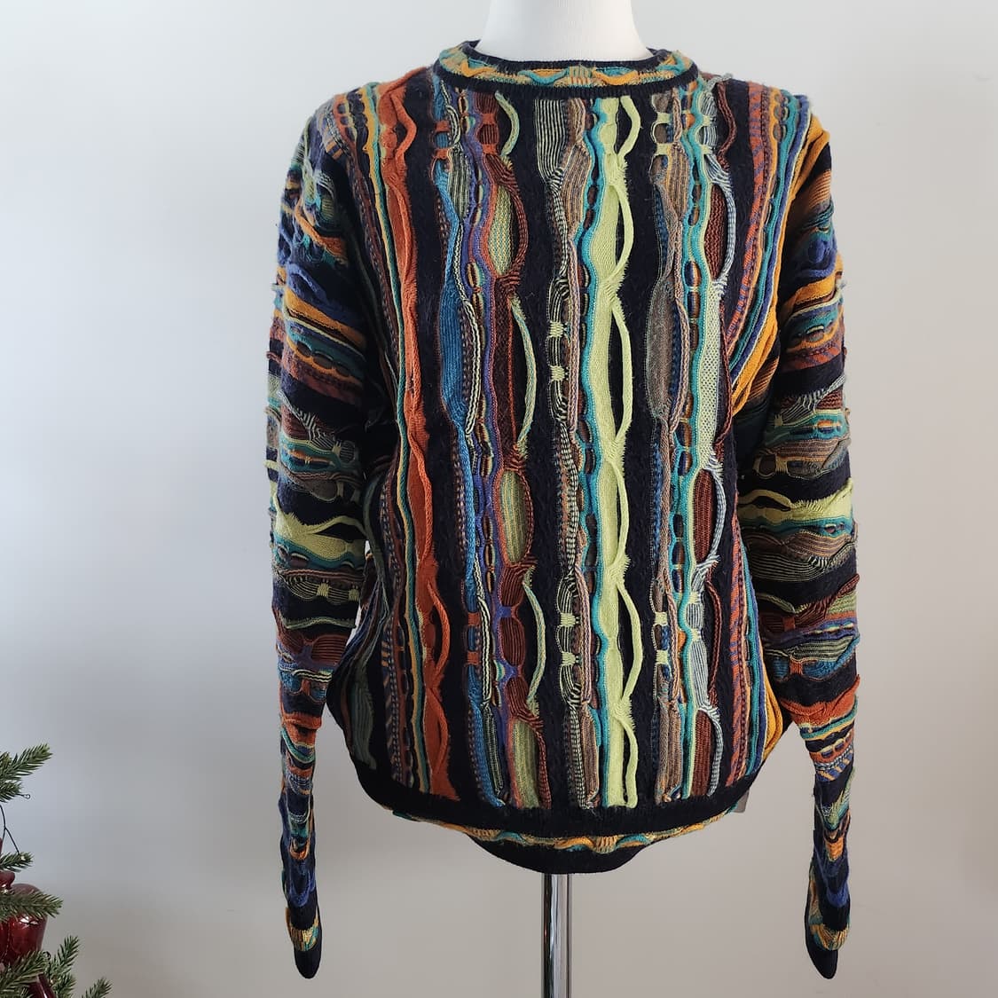 빈티지 케이블 니트 여성 쿠지스타일 상품이미지1