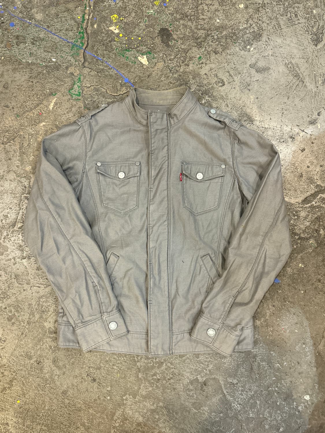 리바이스 그레이 밀리터리 자켓 상품이미지7