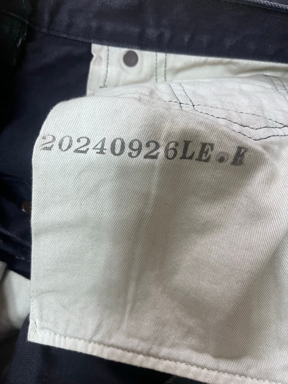 캐피탈 블랙x블랙 시소코 데님팬츠 상품이미지4