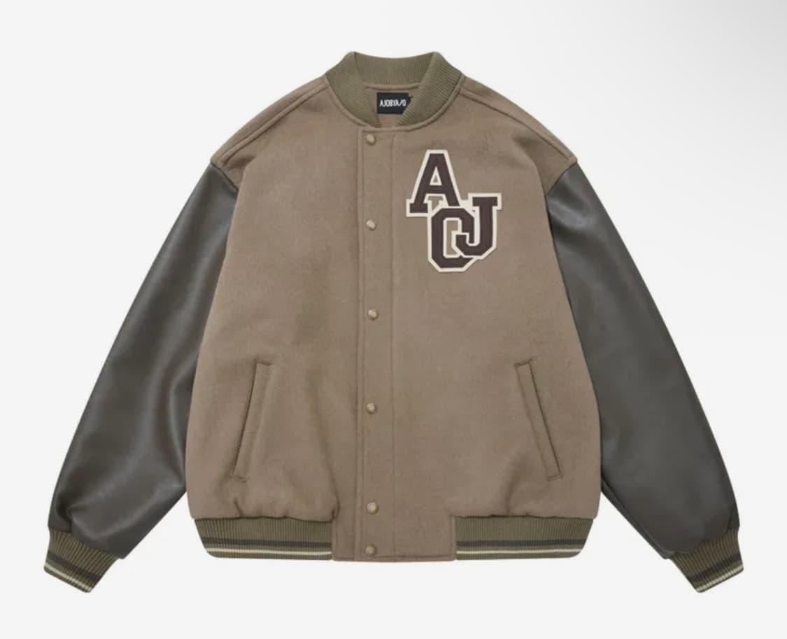 {단종제품} 아조바이아조 오버사이즈 바시티 스타디움 자켓 상품이미지1
