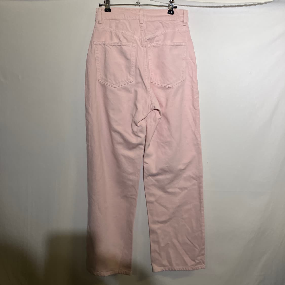 25-26인치)H&M 핑크 와이드 데님 청바지 상품이미지5