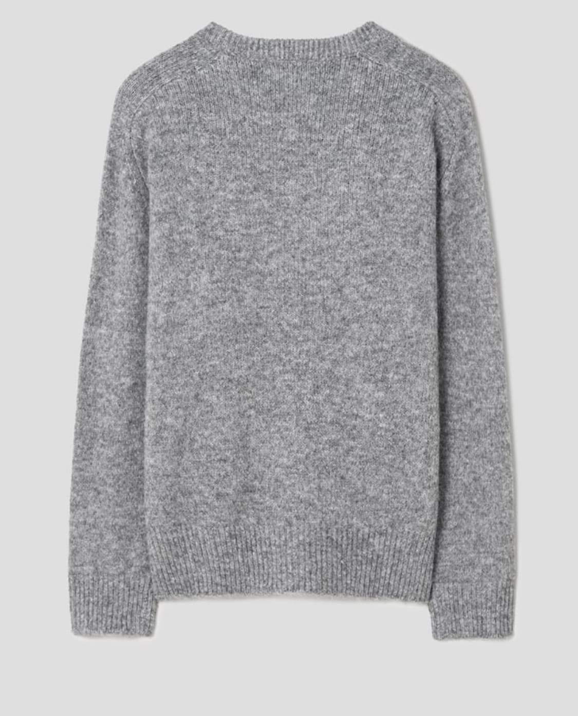 플레인 브이넥 루즈핏 풀오버 니트 그레이 상품이미지3