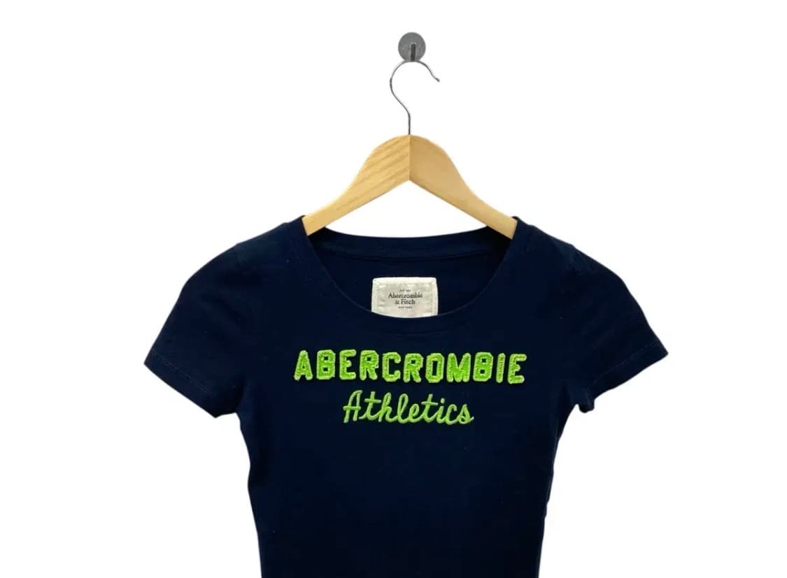 아베크롬비 Y2K 슬림핏 그린로고 티셔츠 XS 상품이미지2