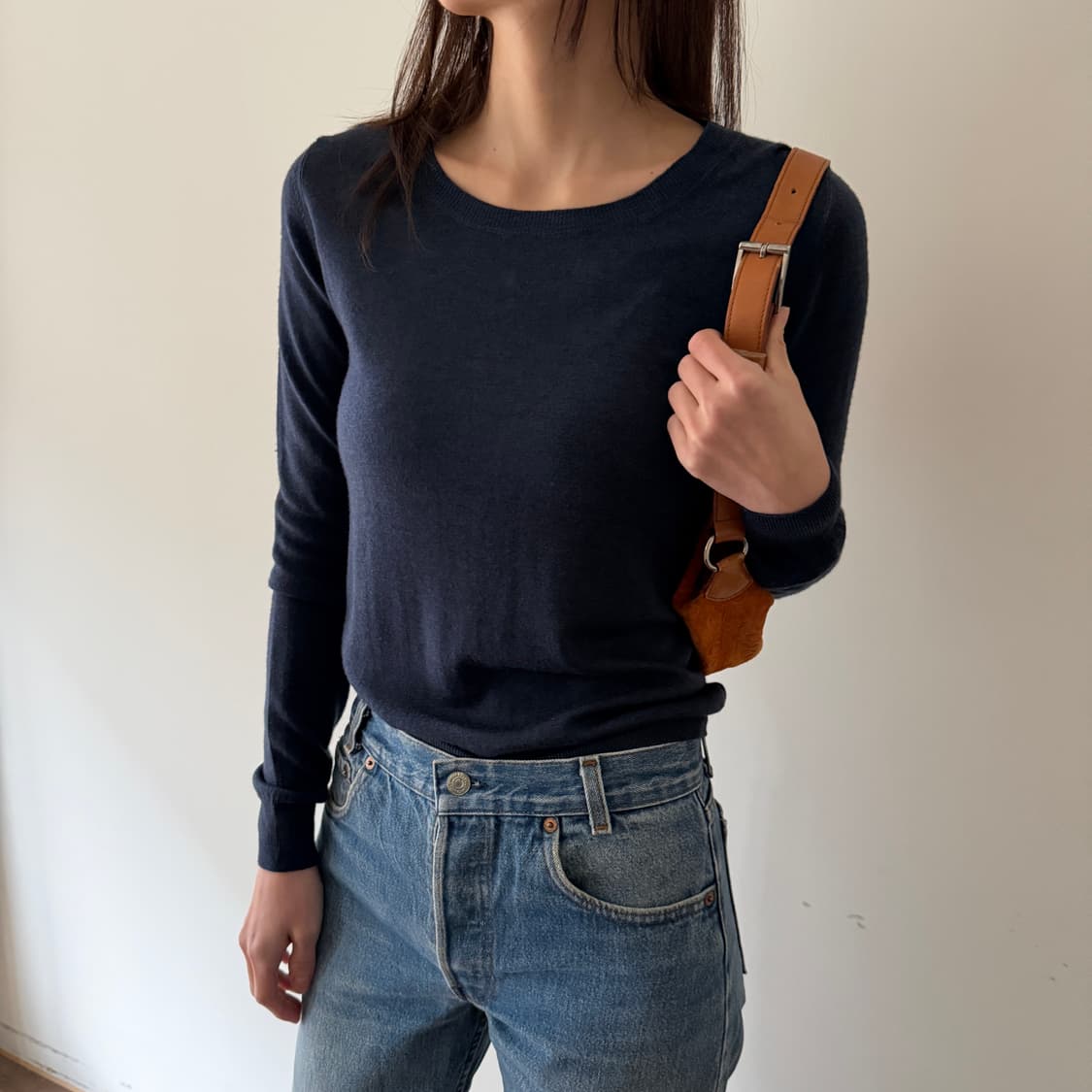 프라다 니트 네이비 40 상품이미지2