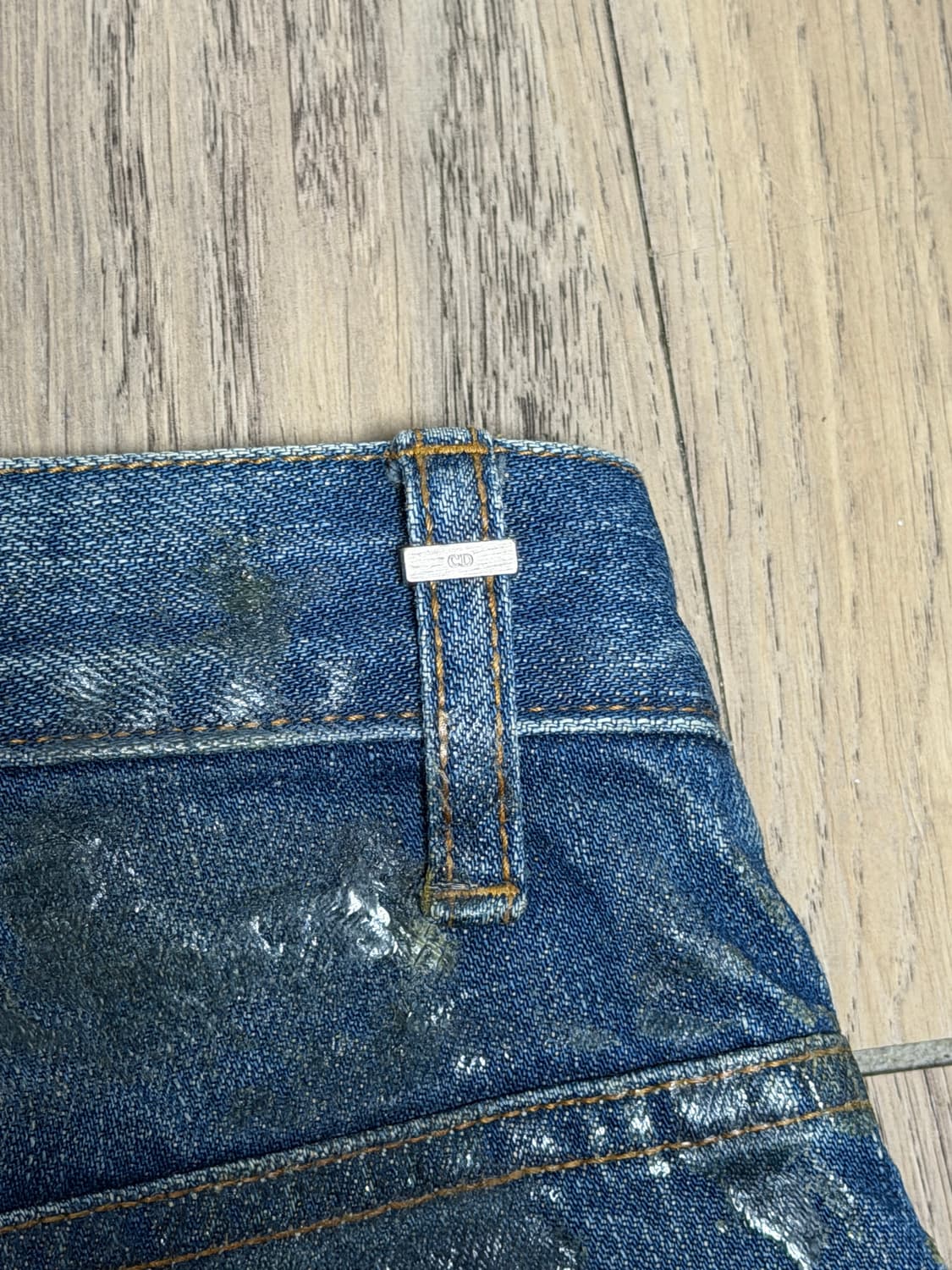 디올옴므 07 블루왁스 코팅진 28사이즈 (사용감 있음 3–4번사진) 상품이미지9