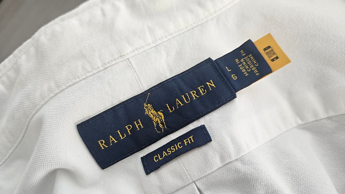 [L] 폴로랄프로렌 셔츠 화이트 클래식핏 상품이미지3