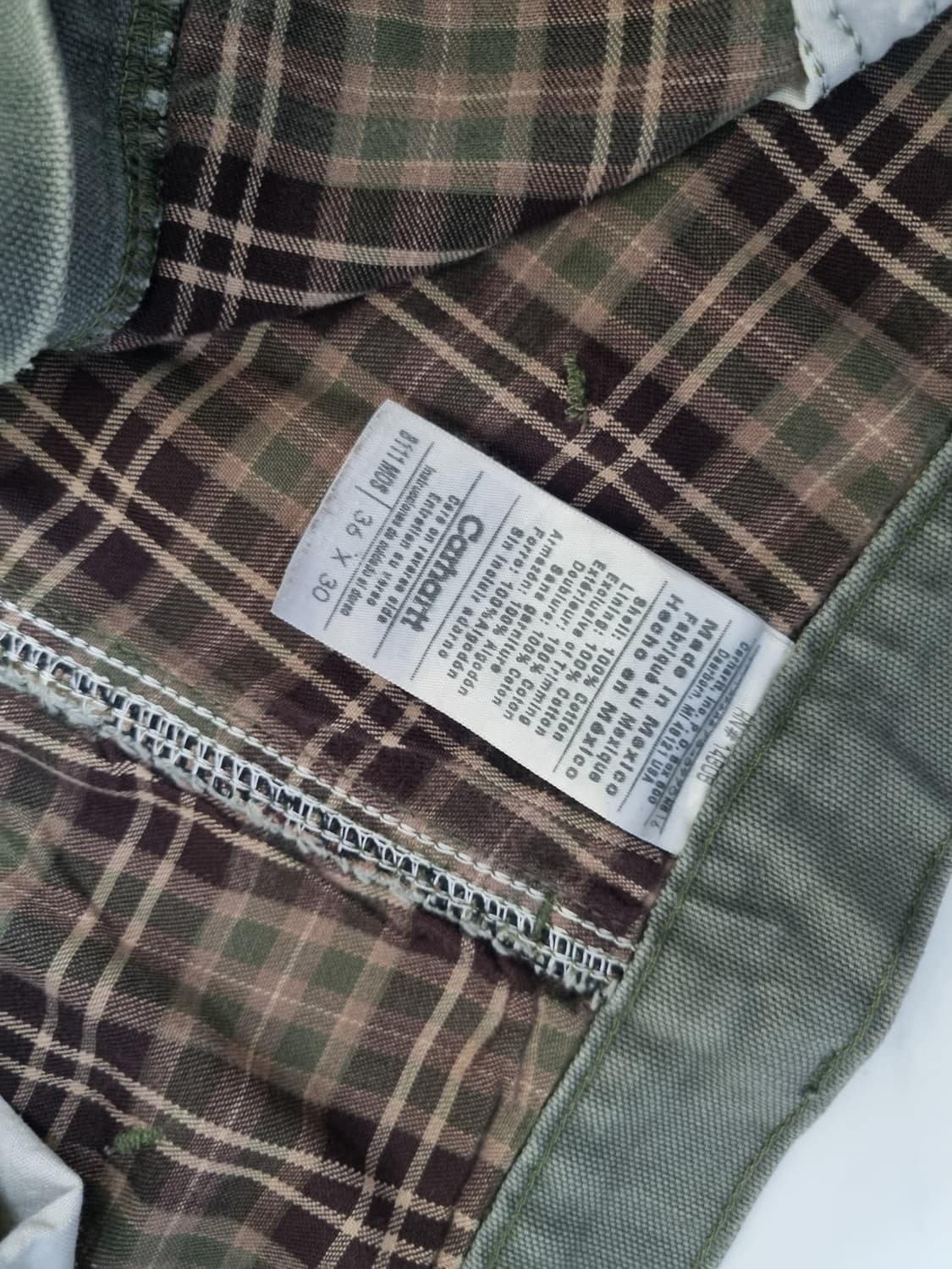 칼하트 카펜더 모스 해비덕 캠버스 팬츠 상품이미지5