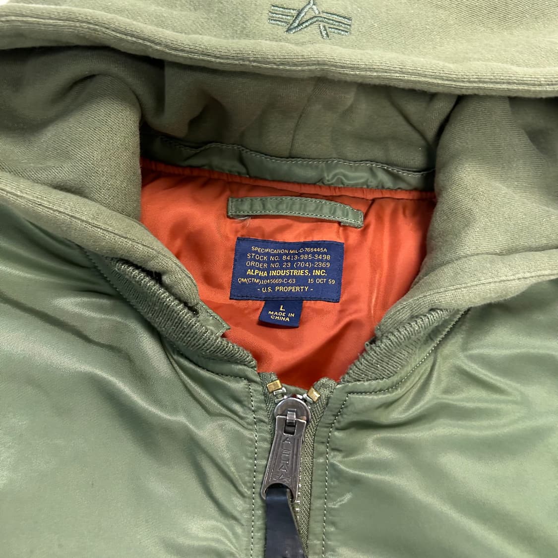 Alph Industries MA-1 Bomber Jacket  상품이미지6