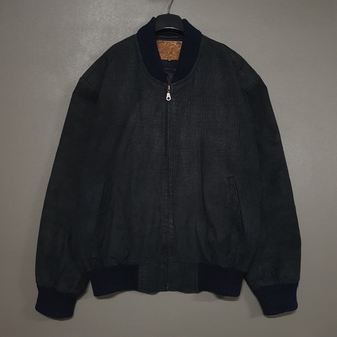 105 (XL) 위노하스터 엘리게이터 돈피 레더 블루종 자켓 상품이미지1