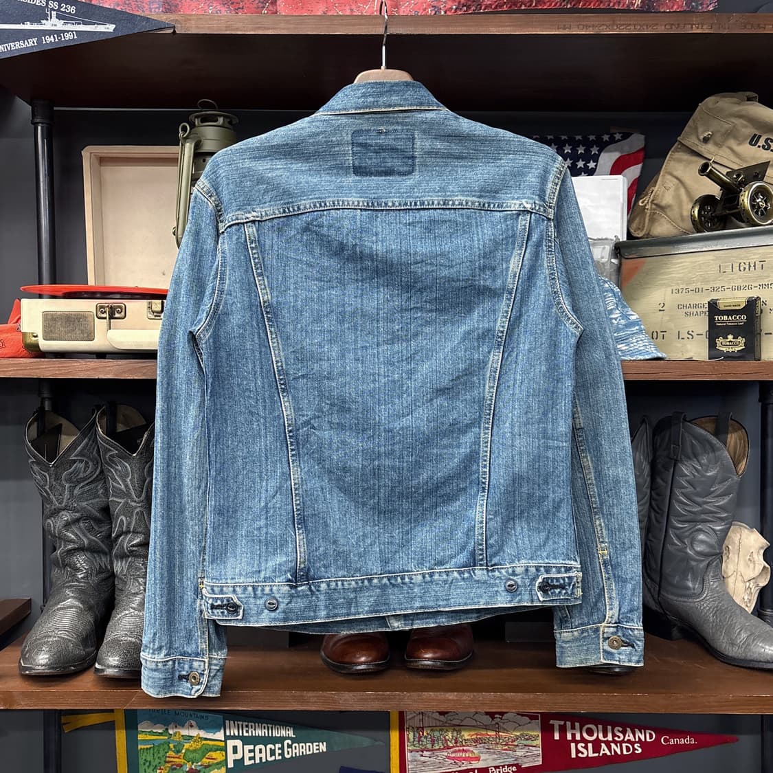 00s 에드윈 503 빈티지 워시드 타입3 트러커 데님자켓 N918 상품이미지2