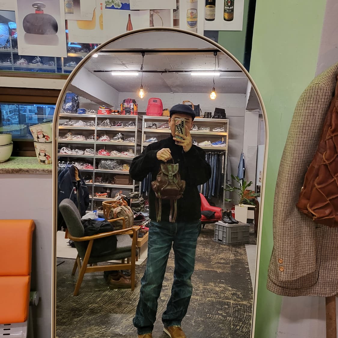 레더 미니 백팩 상품이미지2