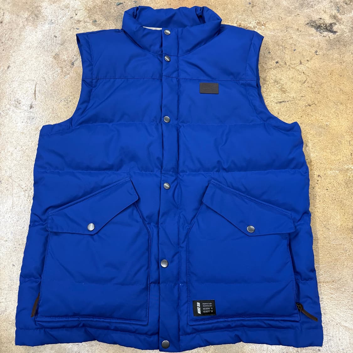 [정품/100,L] 나이키SB 550 패딩조끼 블루 b14 상품이미지2