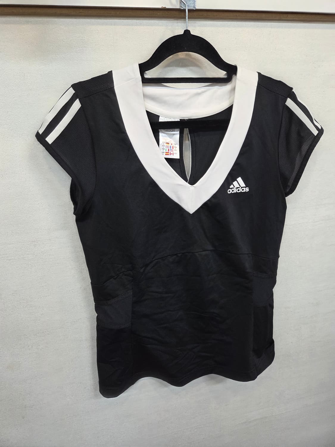 아디다스 일본판 올드스쿨 빈티지 메쉬 기능성 삼선 민소매나시 m 상품이미지8