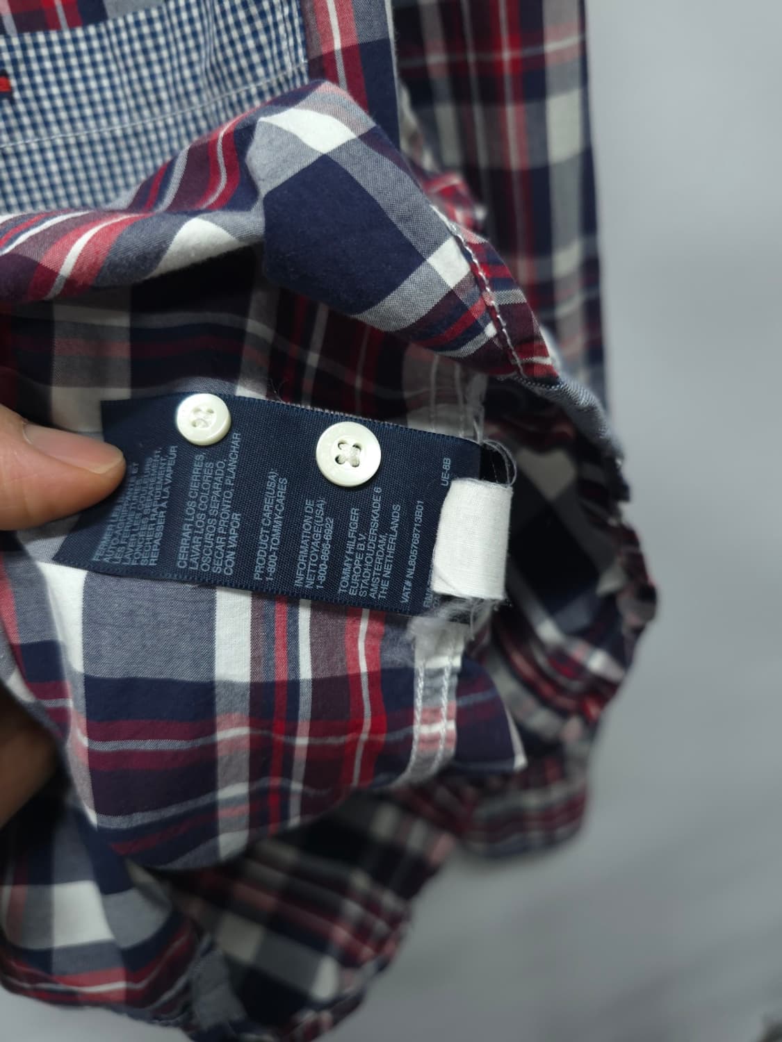 타미힐피거 남성 포켓&엘보 패치 체크 셔츠(95) 상품이미지7