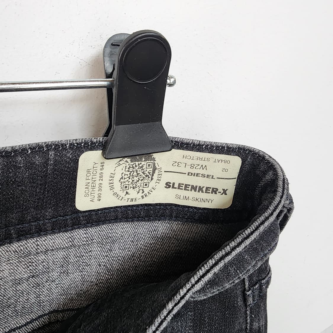 디젤 블랙 워싱 데님 청바지 상품이미지5