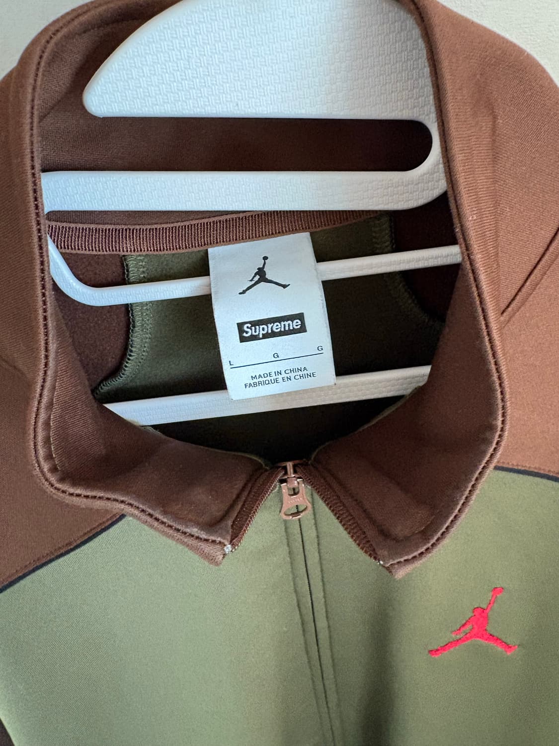 조던 슈프림 트리콧 트랙자켓 올리브 상품이미지3
