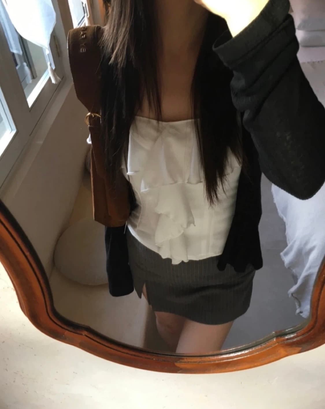 아워캐비넷 프릴 슬리브리스나시 상품이미지2