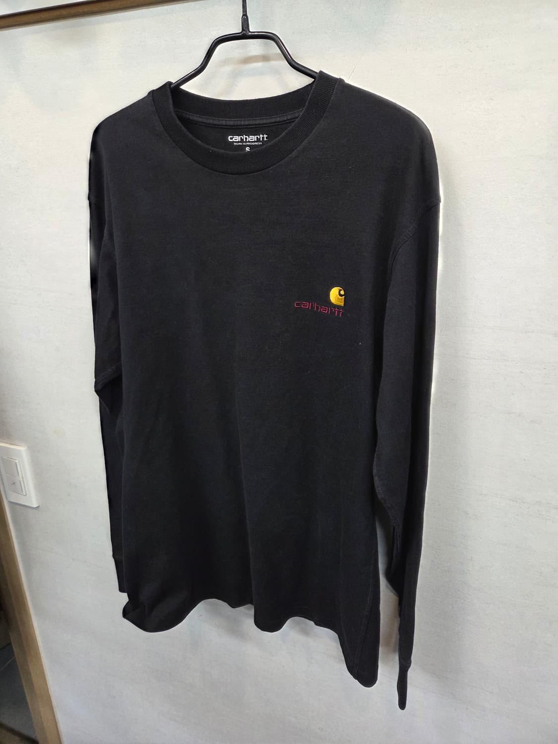 칼하트 wip 아메리칸 스크립트 롱슬리브 긴팔 s 상품이미지4