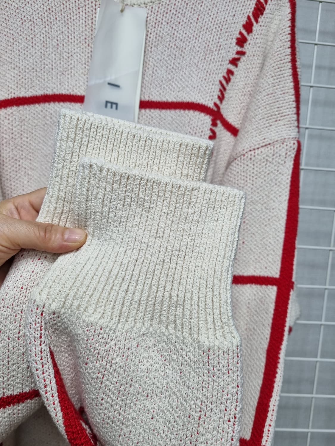 (새상품) IEY 이에이 오버핏 니트 L 상품이미지4