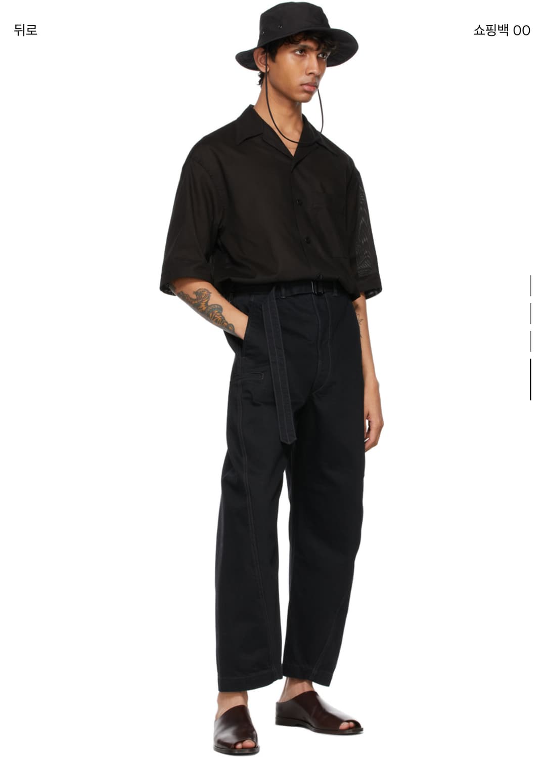 [XL]르메르 반팔 셔츠 블랙 상품이미지2