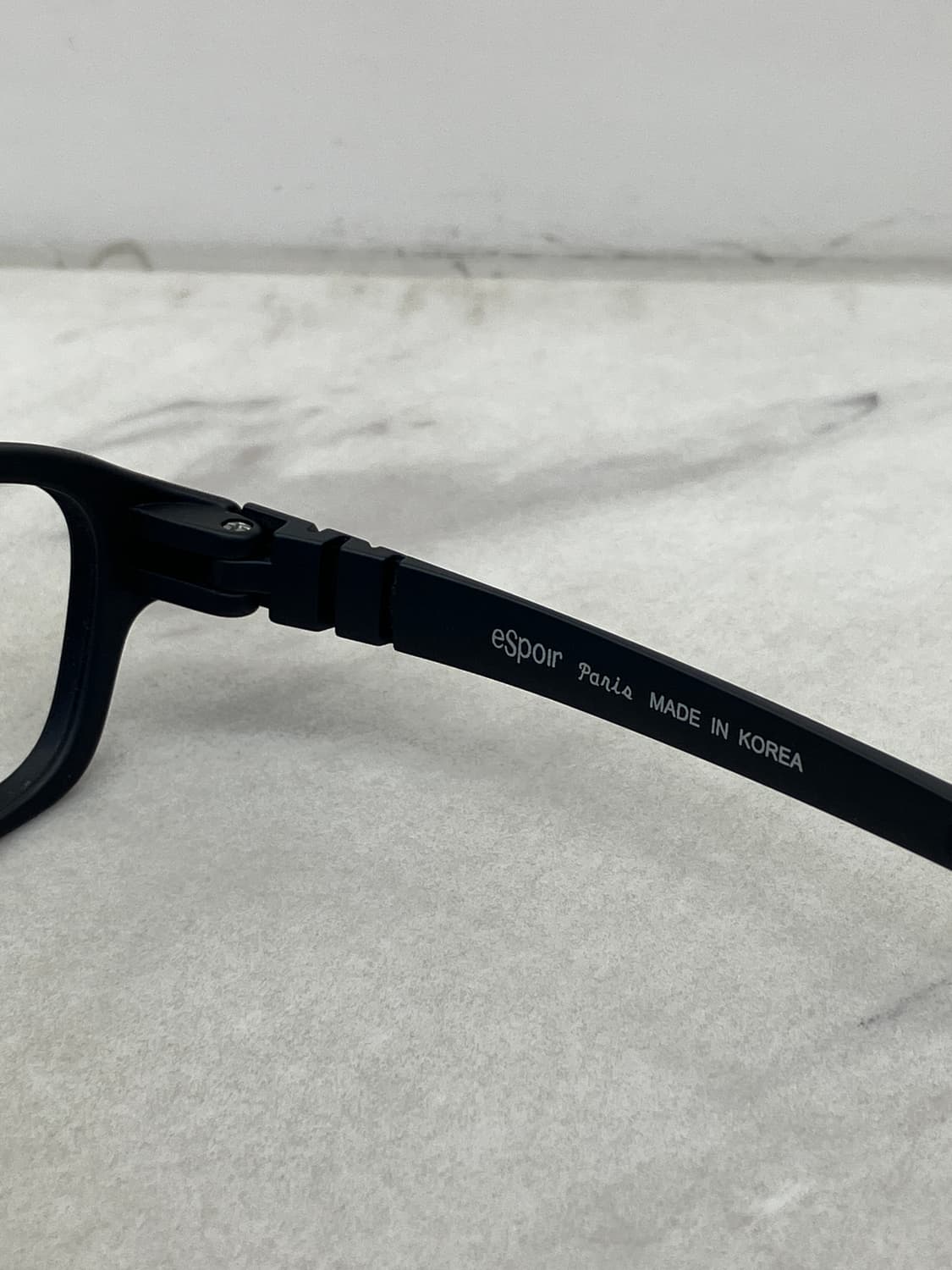 에스쁘아 Espoir 매트 블랙 소프트 스퀘어 뿔테 안경 상품이미지7