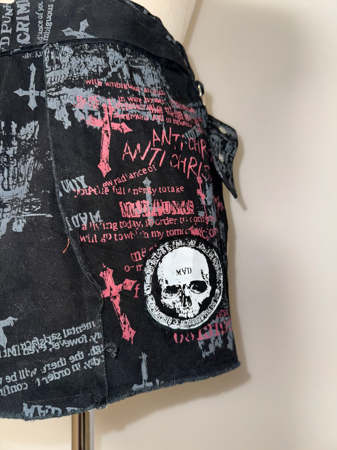 매드펑크 커스텀 랩스커트 상품이미지2