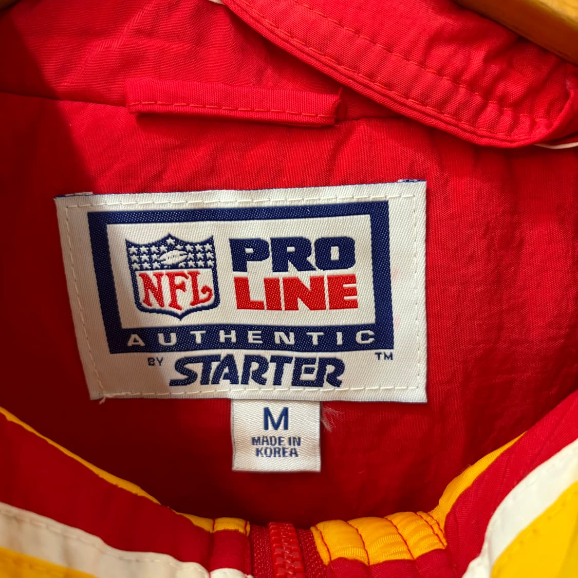 NFL X 스타터 90s 올드스쿨 캔자스시티 치프스 패딩 자켓 M 상품이미지7