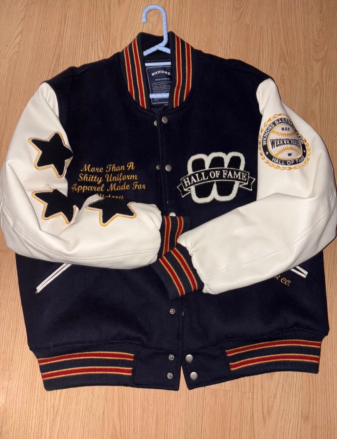 위캔더스 H.O.F 바시티 스타디움 자켓 M 사이즈 상품이미지1