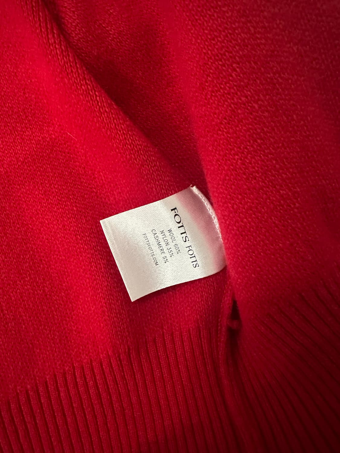 FOTTS FOTTS 포츠포츠 WOOL ZIP PULLOVER / RED 상품이미지2
