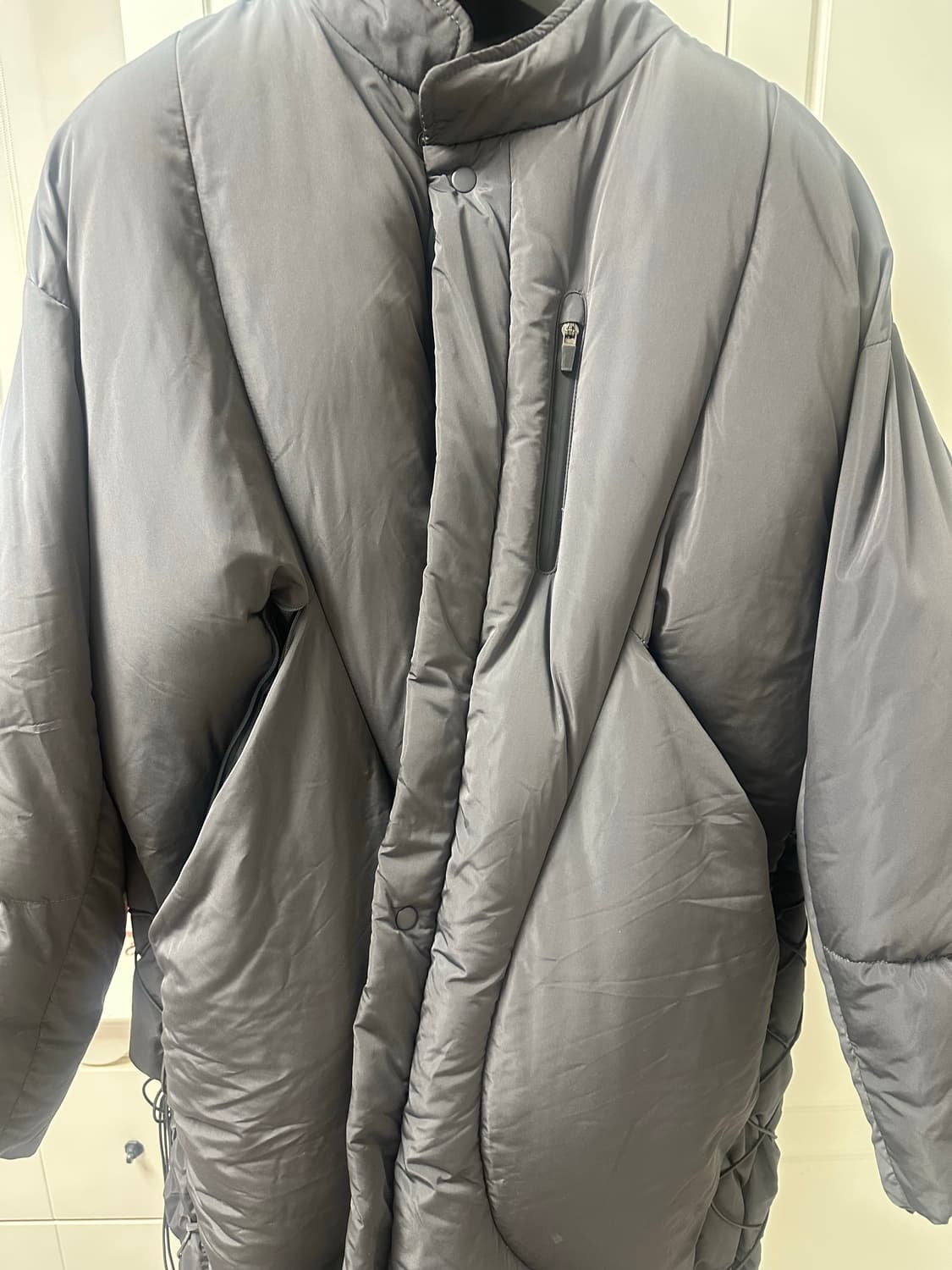 오호스 23fw 롱패딩 블랙 os  상품이미지2