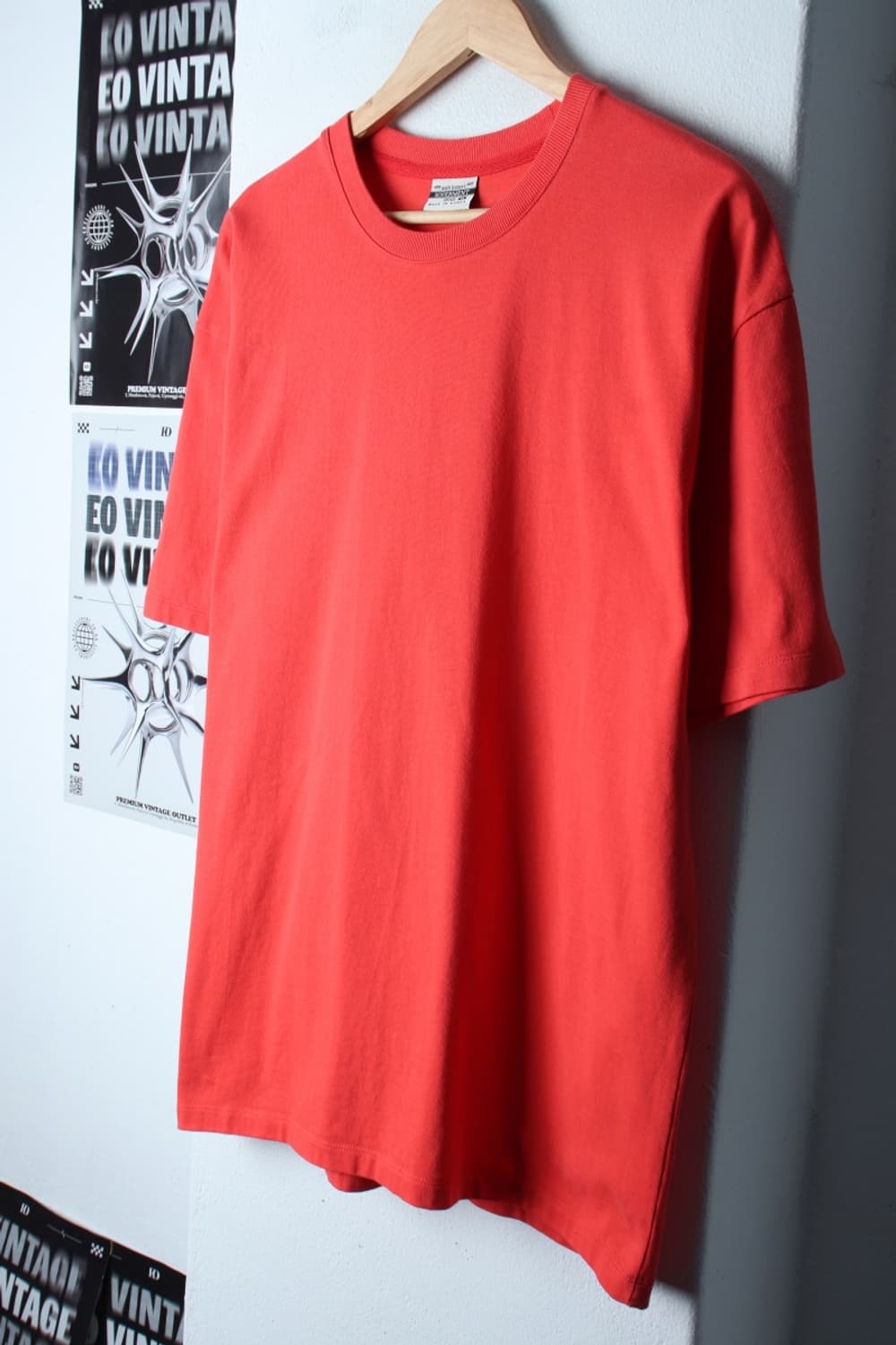 (XL-2XL) 소버먼트 반팔 티셔츠 빅사이즈 오렌지 무지-H31151 상품이미지1