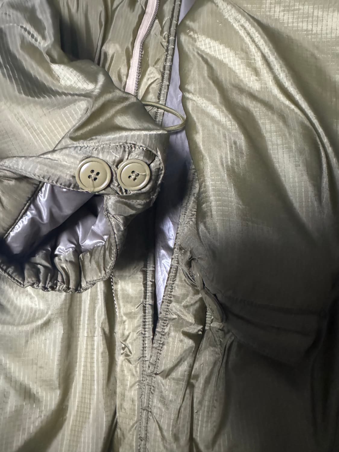 [m] 헤리티지플로스 알프레드 립스탑파카 카키 상품이미지2