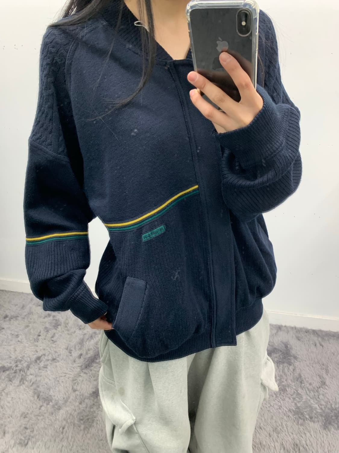 맥그리거 니트 집업 made in italy 상품이미지3