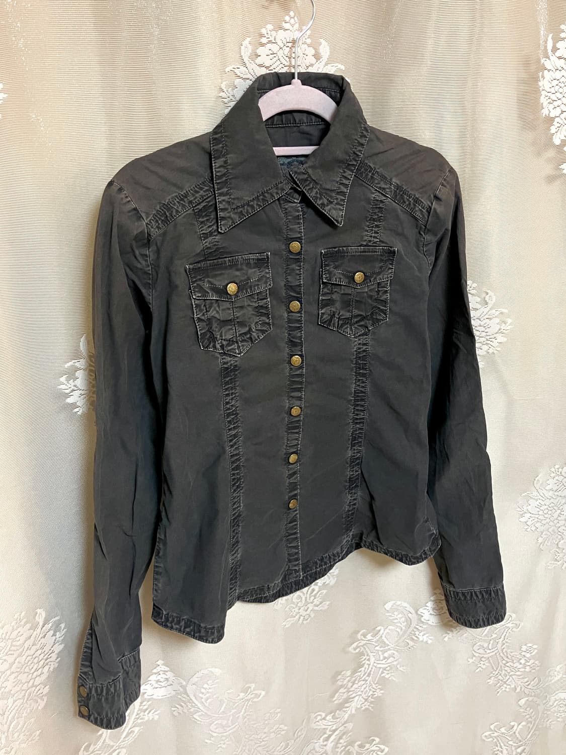 차콜 브라운 셔츠 상품이미지1