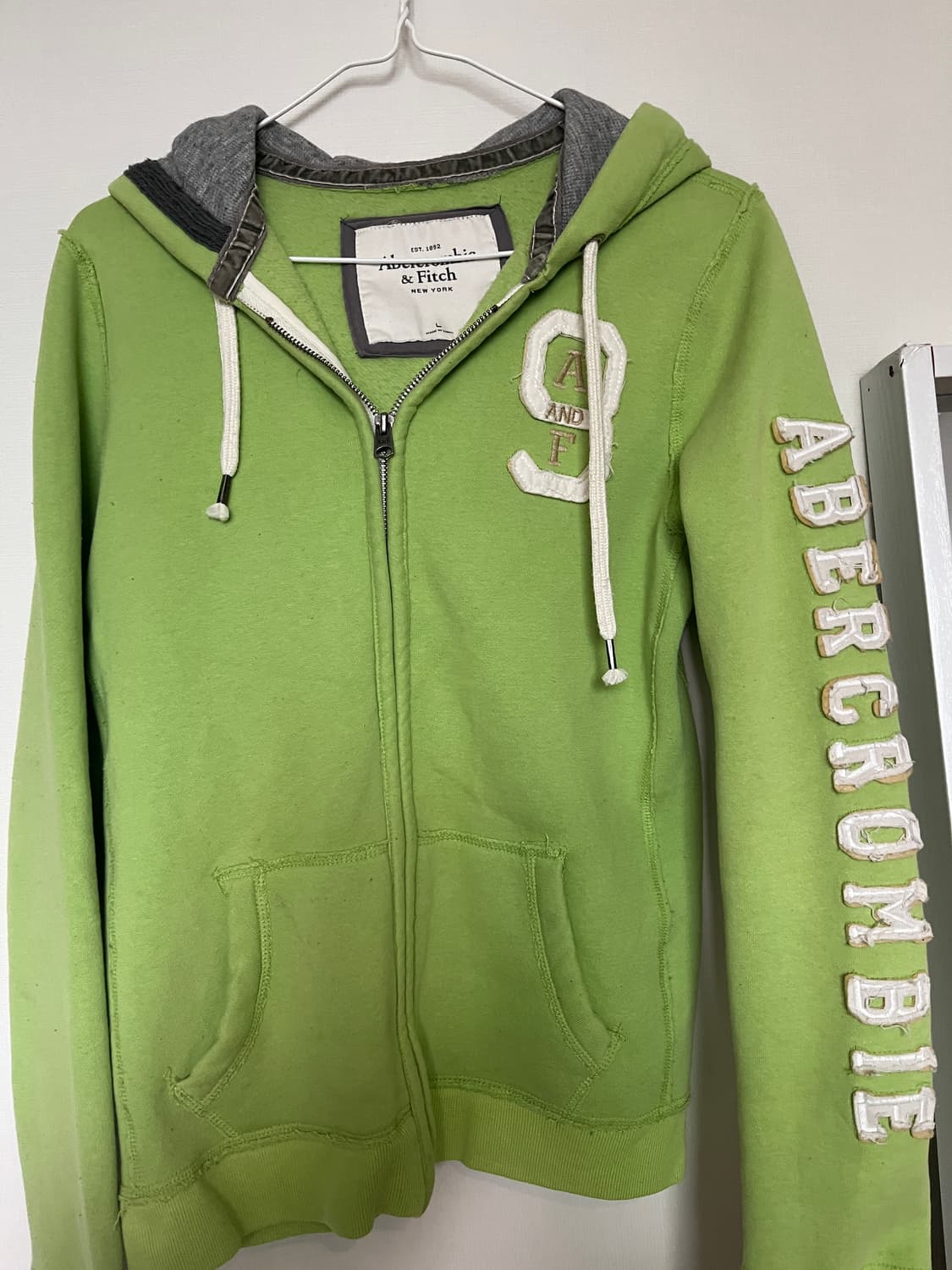 아베크롬비 FItch 후드집업 연두 상품이미지2