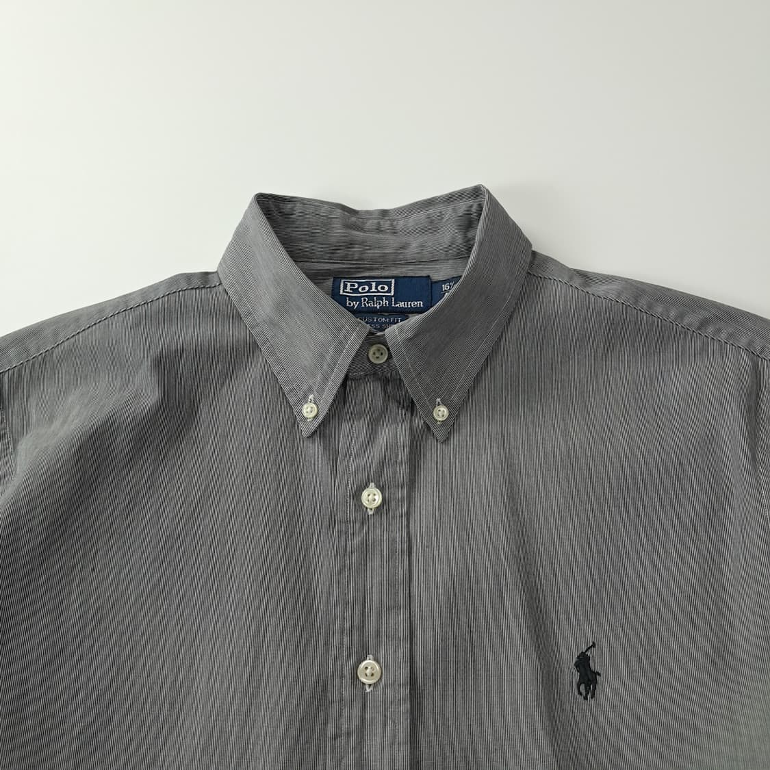 CK309 L 폴로 00s  그레이 마이크로스트라이프 드레스 셔츠 상품이미지2