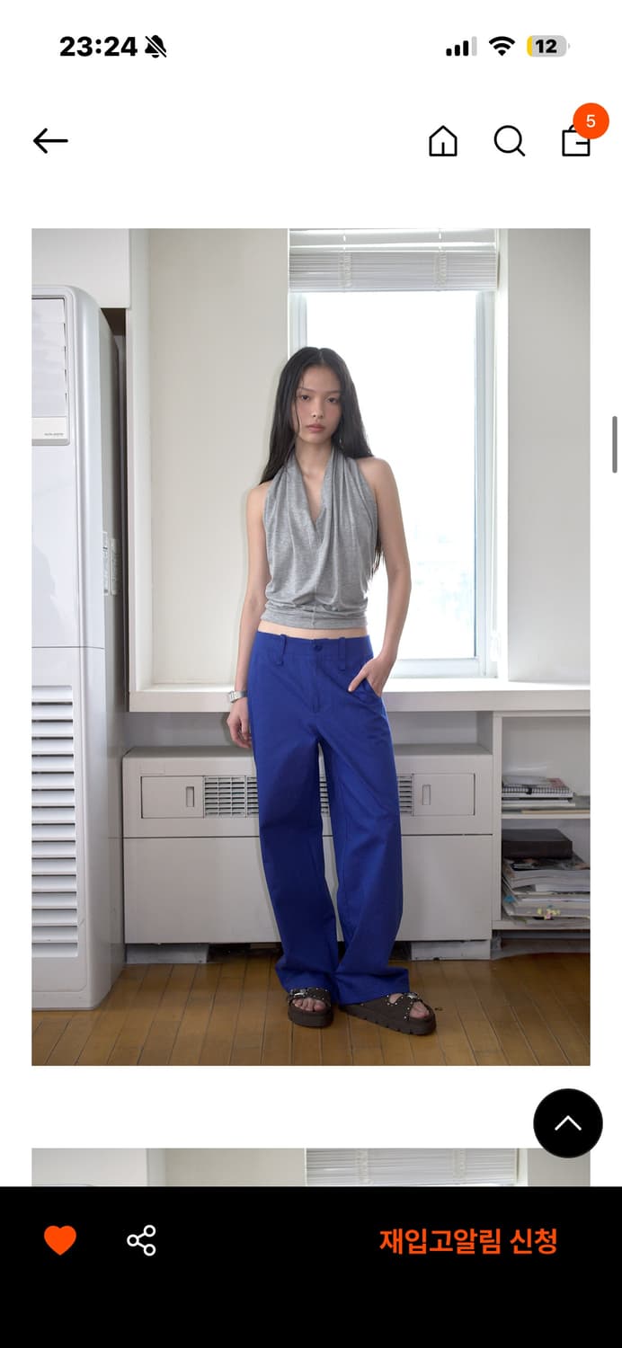 오버듀플레어 draped halter top 상품이미지2