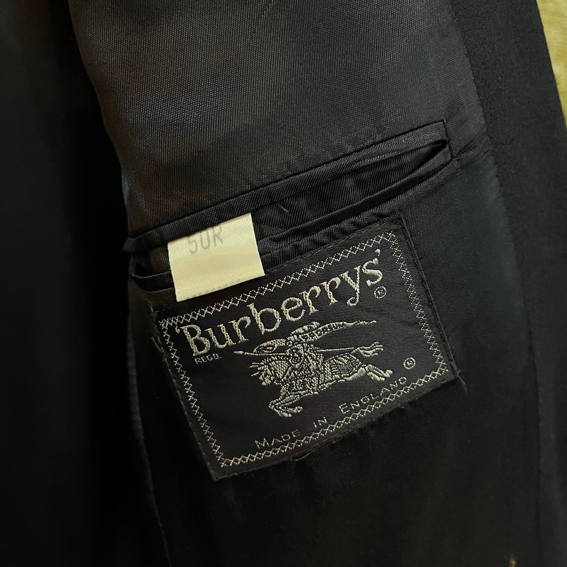 90s 빈티지 버버리 금장 버튼 네이비 블레이저 상품이미지7