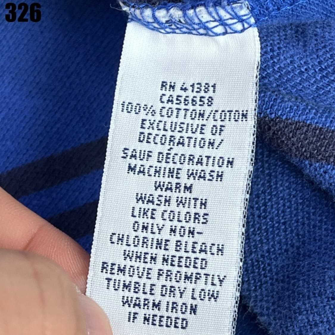 폴로 랄프로렌 블루 스트라이프 반팔  상품이미지3